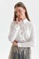 White women`s shirt thin fabric loose fit with decorative buttons 1 - StarShinerS.com