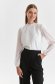 White women`s blouse from veil fabric loose fit plumeti 1 - StarShinerS.com