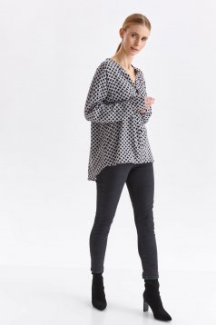 Women`s shirt thin fabric asymmetrical loose fit