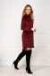 Dress burgundy straight velvet - StarShinerS 1 - StarShinerS.com