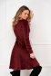 Burgundy dress velvet short cut cloche wrap over front - StarShinerS 2 - StarShinerS.com