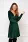 Dirty green dress velvet short cut cloche wrap over front - StarShinerS 3 - StarShinerS.com