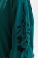 Bluza dama din material elastic verde-inchis cu croi larg si maneci bufante cu print - Top Secret 6 - StarShinerS.ro