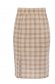 Skirt knitted from fluffy fabric midi pencil with elastic waist slit 6 - StarShinerS.com
