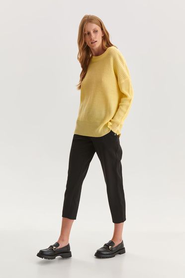 Sweaters, Yellow sweater knitted loose fit - StarShinerS.com