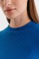 Bluza dama din tricot reiat albastra mulata cu guler rotunjit - Top Secret 5 - StarShinerS.ro