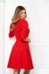 Red dress slightly elastic fabric short cut cloche high shoulders - StarShinerS 2 - StarShinerS.com