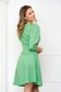 Lightgreen dress slightly elastic fabric short cut cloche high shoulders - StarShinerS 2 - StarShinerS.com