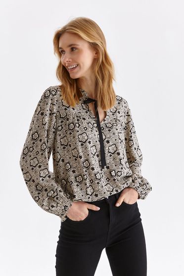 Long sleeves blouses, Women`s blouse thin fabric loose fit - StarShinerS.com