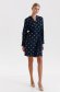 Rochie din material subtire bleumarin scurta cu croi larg accesorizata cu cordon - Top Secret 2 - StarShinerS.ro