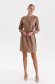 Rochie din material subtire nude scurta cu croi larg accesorizata cu cordon - Top Secret 1 - StarShinerS.ro