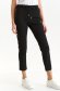 Black trousers from elastic fabric conical with zipper details pockets 1 - StarShinerS.com