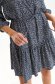 Dress thin fabric short cut loose fit accessorized with tied waistband 5 - StarShinerS.com