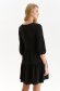 Black dress thin fabric short cut loose fit 3 - StarShinerS.com