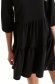 Black dress thin fabric short cut loose fit 5 - StarShinerS.com