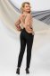 Nude women`s blouse from satin loose fit roll-neck 6 - StarShinerS.com
