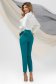 Ivory women`s blouse from satin loose fit bow accessory 4 - StarShinerS.com