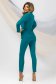 Turquoise jacket slightly elastic fabric arched cut 5 - StarShinerS.com