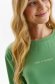 Bluza dama din material elastic verde cu croi larg si slit lateral - Top Secret 3 - StarShinerS.ro
