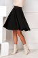 Black skirt crepe midi cloche with elastic waist - StarShinerS 2 - StarShinerS.com