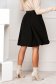 Black skirt crepe midi cloche with elastic waist - StarShinerS 3 - StarShinerS.com