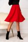 Red skirt crepe midi cloche with elastic waist - StarShinerS 2 - StarShinerS.com