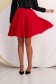 Red skirt crepe midi cloche with elastic waist - StarShinerS 5 - StarShinerS.com