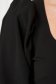 Black women`s blouse crepe tented with puffed sleeves with cuffs - StarShinerS 6 - StarShinerS.com