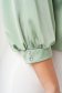 Mint women`s blouse from satin loose fit with cuffs with decorative buttons - StarShinerS 4 - StarShinerS.com