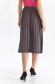 Skirt pleated thin fabric midi cloche with elastic waist 3 - StarShinerS.com
