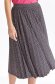 Skirt pleated thin fabric midi cloche with elastic waist 5 - StarShinerS.com