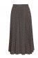 Skirt pleated thin fabric midi cloche with elastic waist 6 - StarShinerS.com