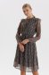 Dress from veil fabric midi cloche with elastic waist 1 - StarShinerS.com