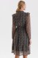 Dress from veil fabric midi cloche with elastic waist 3 - StarShinerS.com