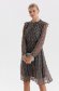 Dress from veil fabric midi cloche with elastic waist 4 - StarShinerS.com