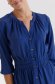Rochie tip camasa din georgette bleumarin midi in clos cu elastic in talie si slit lateral - Top Secret 5 - StarShinerS.ro