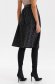Black skirt thin fabric midi flaring cut accessorized with belt 3 - StarShinerS.com