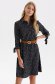 Rochie din material subtire neagra scurta cu croi larg si accesoriu tip curea - Top Secret 1 - StarShinerS.ro