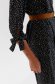 Black dress thin fabric short cut loose fit accessorized with belt 5 - StarShinerS.com