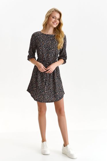 Polka dot dresses, Dress georgette short cut women's top shirt with elastic waist - StarShinerS.com