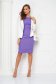 Midi pencil purple dress v back neckline - StarShinerS 5 - StarShinerS.com