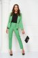 Pantaloni din stofa usor elastica verde-deschis conici cu talie inalta - StarShinerS 5 - StarShinerS.ro