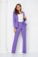 Purple trousers flared slightly elastic fabric long - StarShinerS high waisted 1 - StarShinerS.com