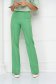 Lightgreen trousers flared slightly elastic fabric long - StarShinerS high waisted 2 - StarShinerS.com