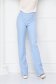 Pantaloni din stofa usor elastica albastru-deschis lungi evazati cu talie inalta - StarShinerS 2 - StarShinerS.ro
