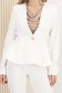 Sacou din stofa premium elastica ivoire cambrat cu peplum - StarShinerS 6 - StarShinerS.ro
