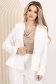 Sacou din stofa premium elastica ivoire cambrat cu peplum - StarShinerS 5 - StarShinerS.ro