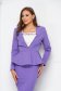 Purple jacket slightly elastic fabric short cut tented with frilled waist - StarShinerS 6 - StarShinerS.com
