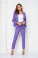 Purple jacket slightly elastic fabric short cut tented with frilled waist - StarShinerS 3 - StarShinerS.com