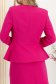 Sacou din stofa premium elastica fuchsia cambrat cu peplum - StarShinerS 6 - StarShinerS.ro